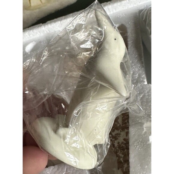 Dept. 56 SNOWBABIES STARGAZING 9 pc Set w/Telescope Snow Xmas Penguins Trees - Picture 6 of 12